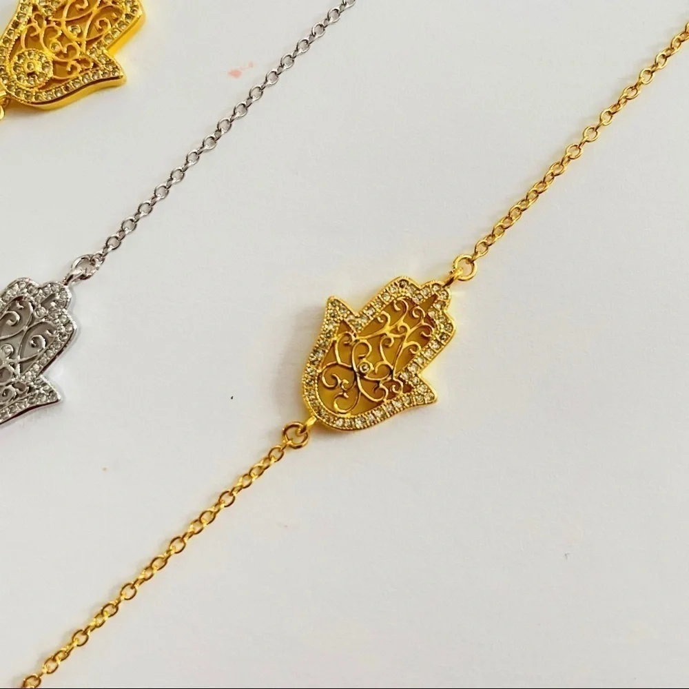 Hasma hand gold plated bracelet‎